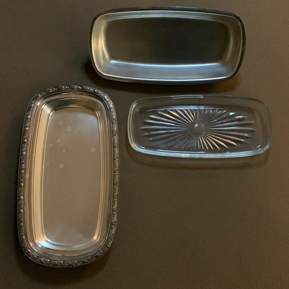 Vintage Oneida silver-plated butter dish - Queen Bess II pattern - Picture 3 of 6